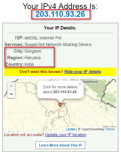 How to track a cell phone with IP address?