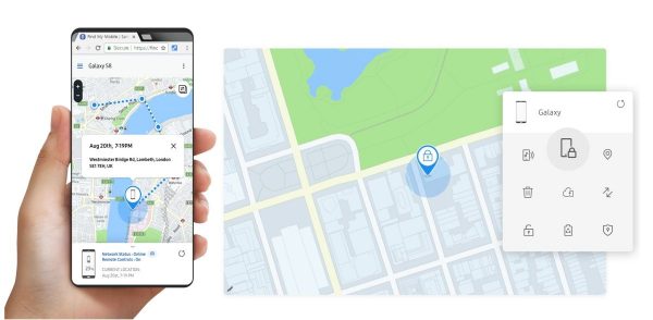 How can I track a lost Samsung phone?
